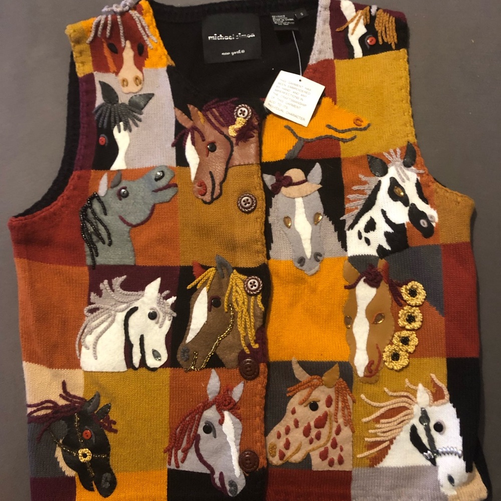 Michael Simon Small equestrian horse vest